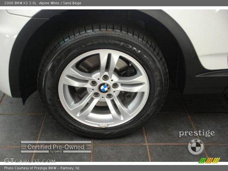 Alpine White / Sand Beige 2006 BMW X3 3.0i