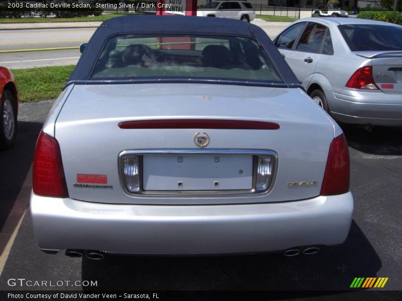 Sterling Silver / Dark Gray 2003 Cadillac DeVille Sedan