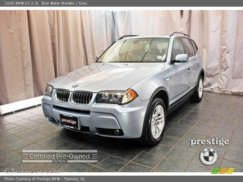 Blue Water Metallic / Grey 2006 BMW X3 3.0i
