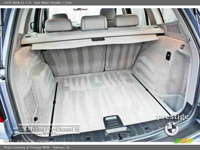 Blue Water Metallic / Grey 2006 BMW X3 3.0i