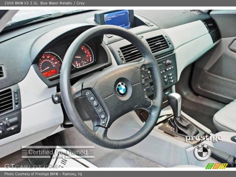 Blue Water Metallic / Grey 2006 BMW X3 3.0i