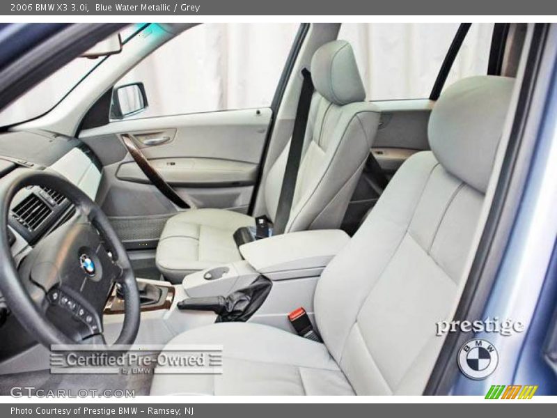 Blue Water Metallic / Grey 2006 BMW X3 3.0i