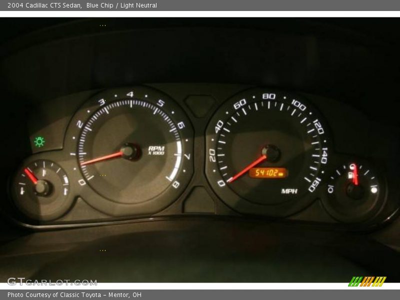 Blue Chip / Light Neutral 2004 Cadillac CTS Sedan