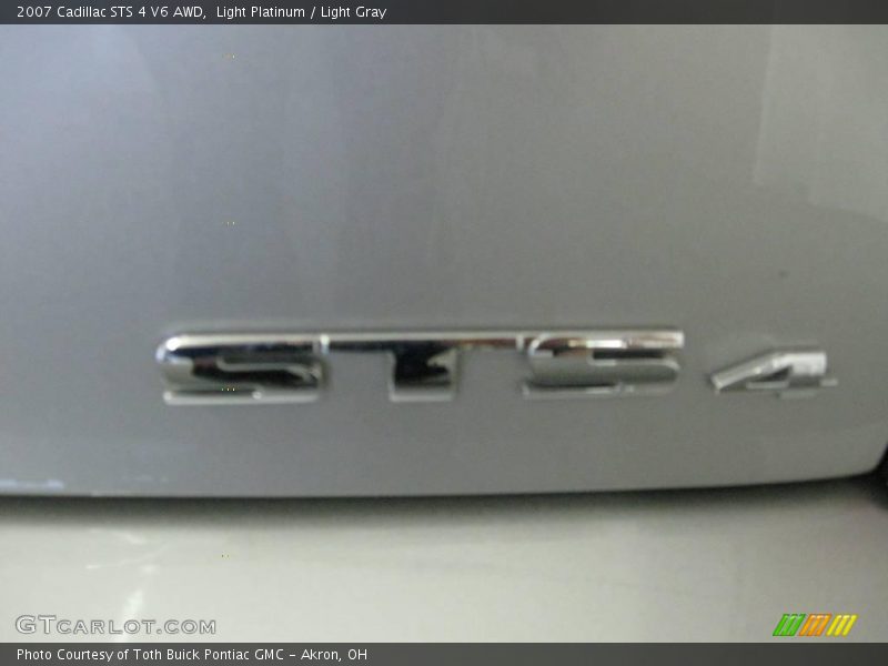 Light Platinum / Light Gray 2007 Cadillac STS 4 V6 AWD