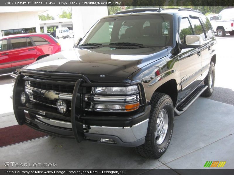 Onyx Black / Graphite/Medium Gray 2002 Chevrolet Tahoe LT 4x4