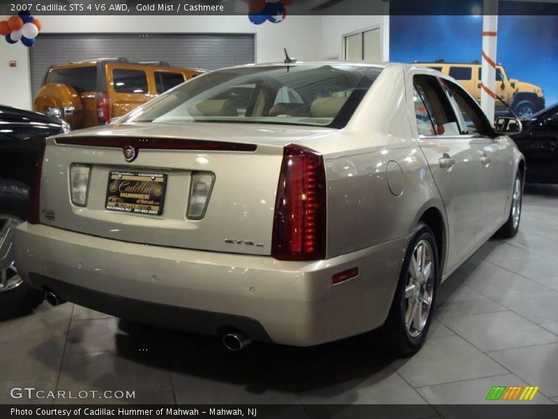 Gold Mist / Cashmere 2007 Cadillac STS 4 V6 AWD