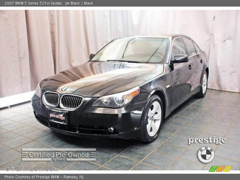 Jet Black / Black 2007 BMW 5 Series 525xi Sedan