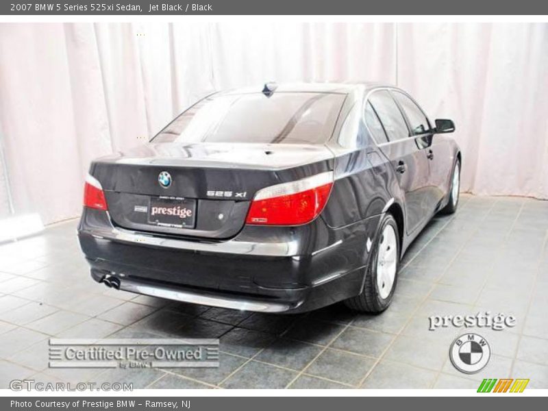 Jet Black / Black 2007 BMW 5 Series 525xi Sedan
