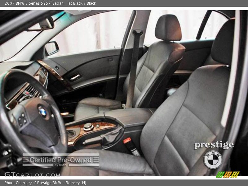 Jet Black / Black 2007 BMW 5 Series 525xi Sedan