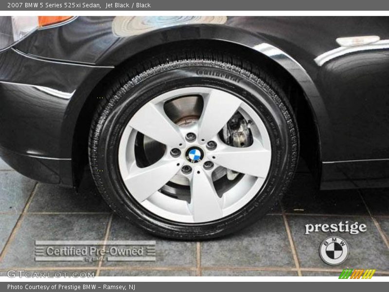 Jet Black / Black 2007 BMW 5 Series 525xi Sedan