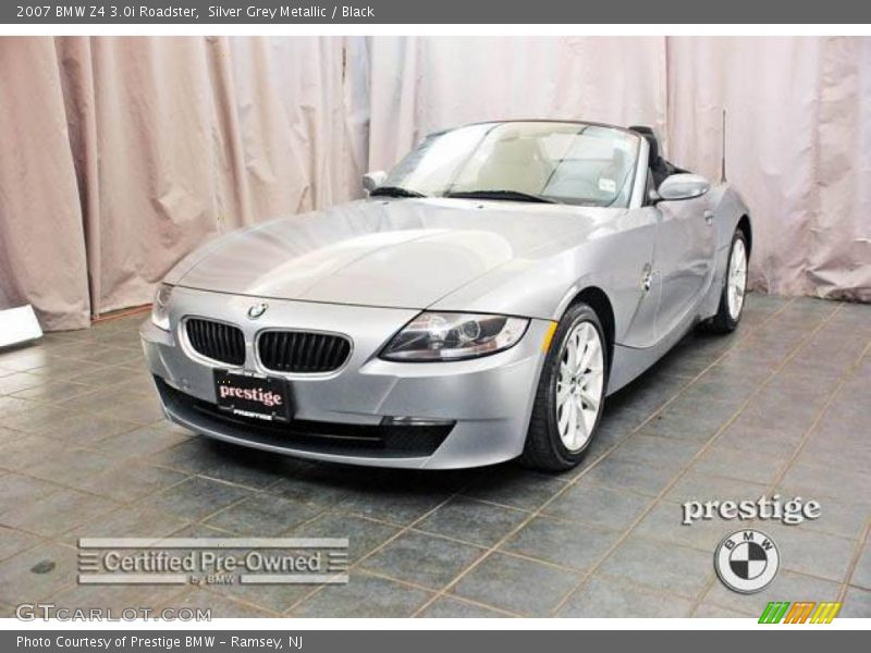 Silver Grey Metallic / Black 2007 BMW Z4 3.0i Roadster