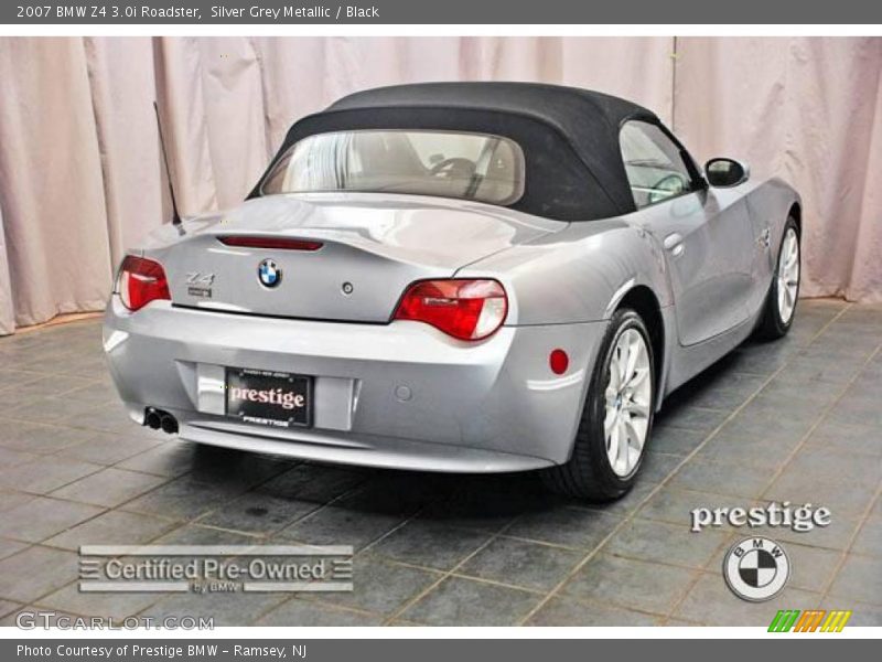 Silver Grey Metallic / Black 2007 BMW Z4 3.0i Roadster