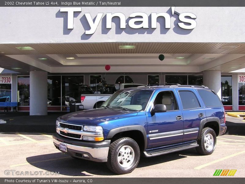 Indigo Blue Metallic / Tan/Neutral 2002 Chevrolet Tahoe LS 4x4
