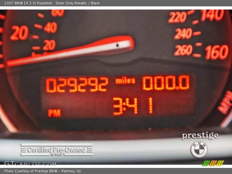 Silver Grey Metallic / Black 2007 BMW Z4 3.0i Roadster