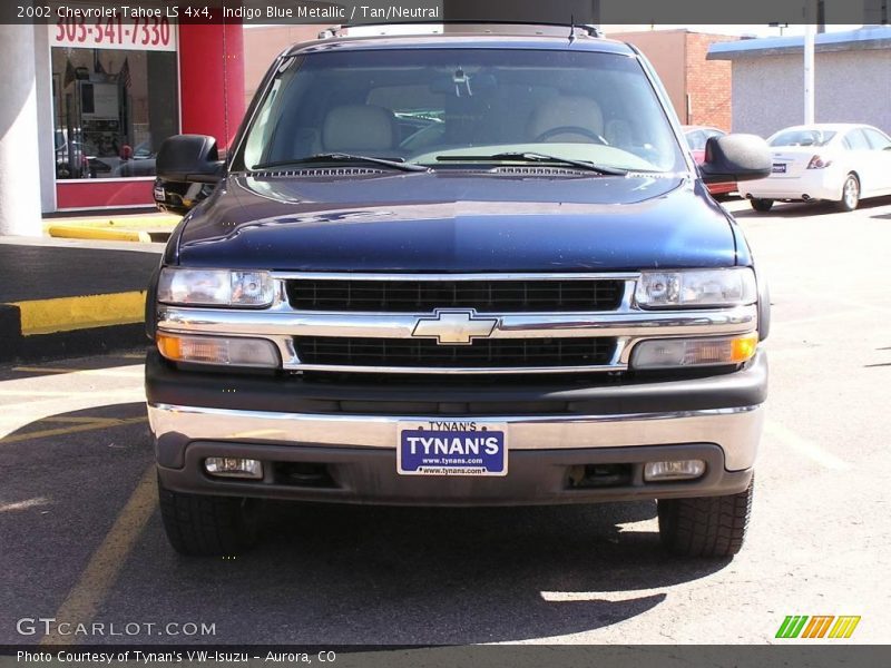 Indigo Blue Metallic / Tan/Neutral 2002 Chevrolet Tahoe LS 4x4