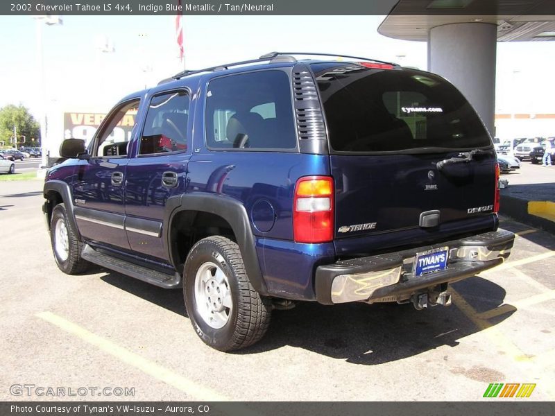 Indigo Blue Metallic / Tan/Neutral 2002 Chevrolet Tahoe LS 4x4