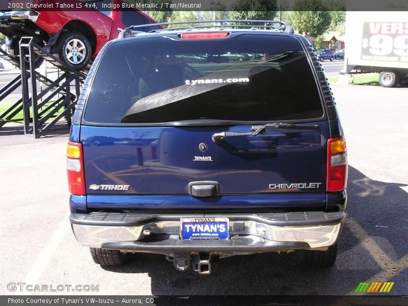 Indigo Blue Metallic / Tan/Neutral 2002 Chevrolet Tahoe LS 4x4