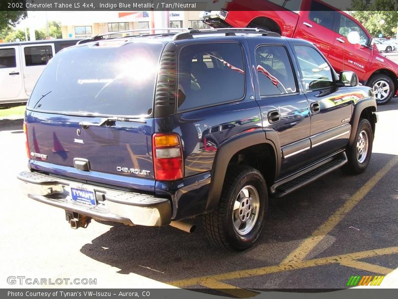 Indigo Blue Metallic / Tan/Neutral 2002 Chevrolet Tahoe LS 4x4
