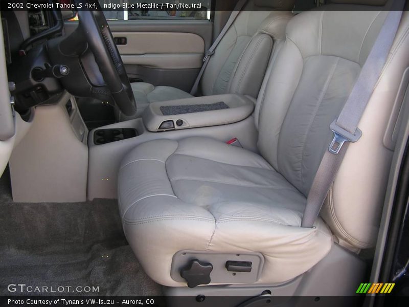 Indigo Blue Metallic / Tan/Neutral 2002 Chevrolet Tahoe LS 4x4