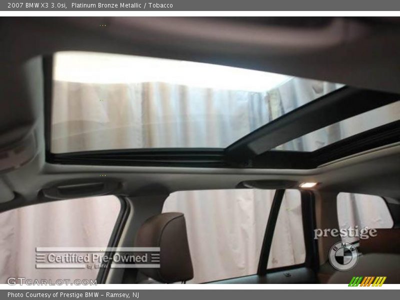 Platinum Bronze Metallic / Tobacco 2007 BMW X3 3.0si