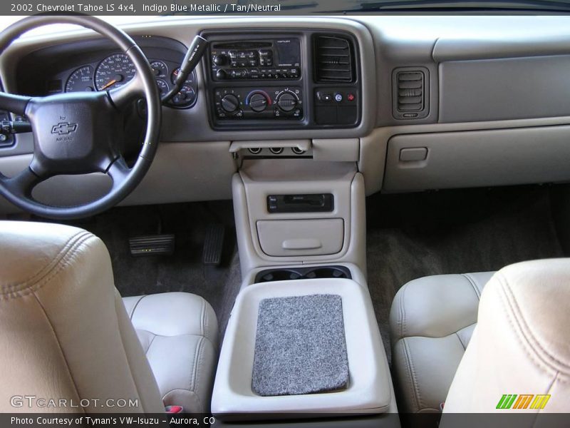 Indigo Blue Metallic / Tan/Neutral 2002 Chevrolet Tahoe LS 4x4