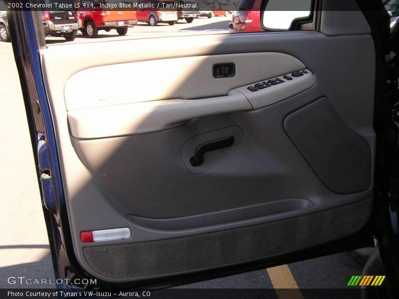 Indigo Blue Metallic / Tan/Neutral 2002 Chevrolet Tahoe LS 4x4