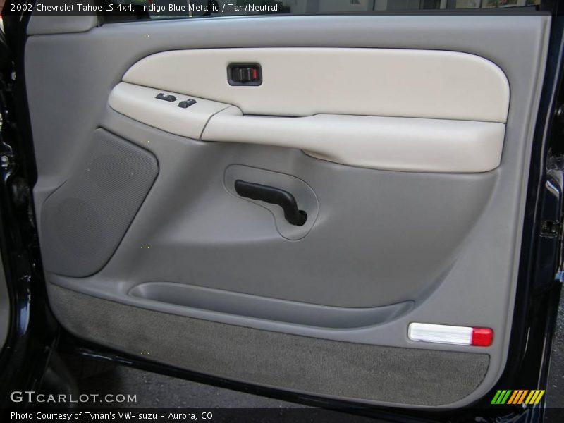 Indigo Blue Metallic / Tan/Neutral 2002 Chevrolet Tahoe LS 4x4