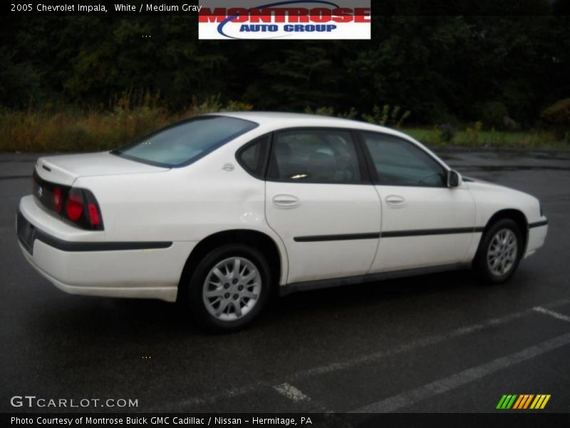 White / Medium Gray 2005 Chevrolet Impala