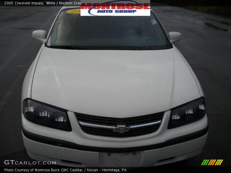 White / Medium Gray 2005 Chevrolet Impala