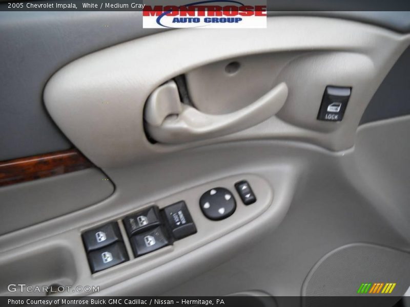 White / Medium Gray 2005 Chevrolet Impala