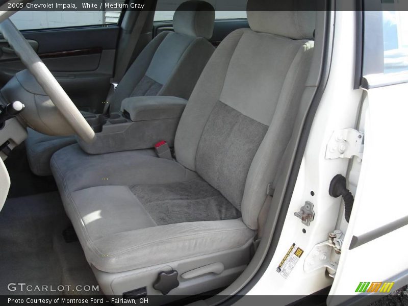 White / Medium Gray 2005 Chevrolet Impala