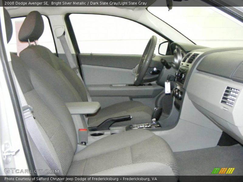 Bright Silver Metallic / Dark Slate Gray/Light Slate Gray 2008 Dodge Avenger SE