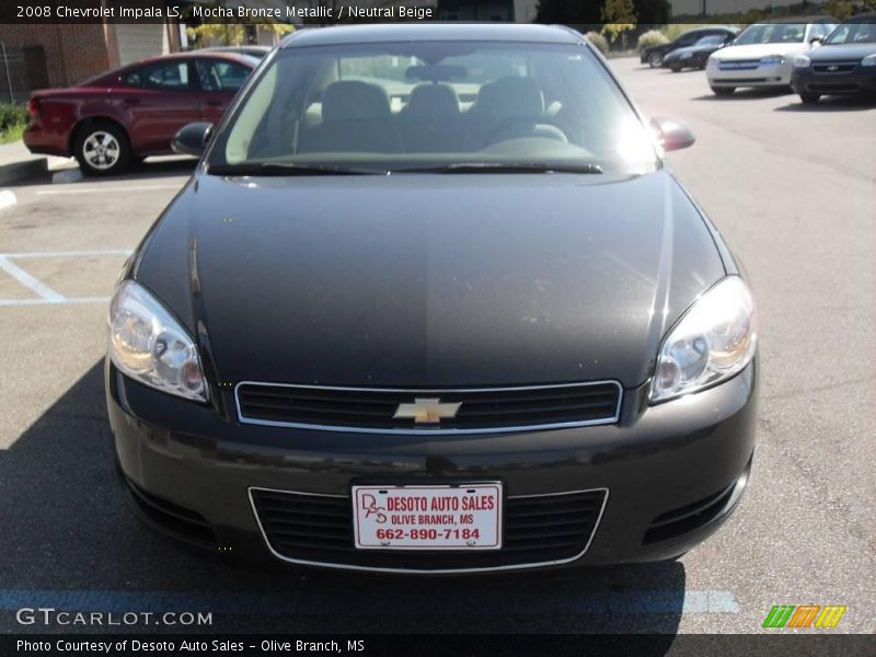 Mocha Bronze Metallic / Neutral Beige 2008 Chevrolet Impala LS