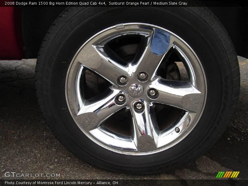 Sunburst Orange Pearl / Medium Slate Gray 2008 Dodge Ram 1500 Big Horn Edition Quad Cab 4x4