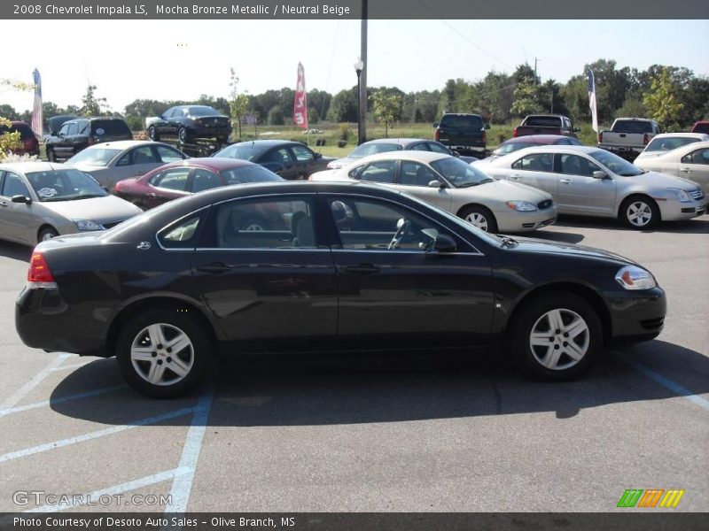 Mocha Bronze Metallic / Neutral Beige 2008 Chevrolet Impala LS