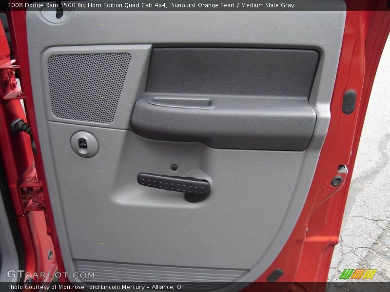 Sunburst Orange Pearl / Medium Slate Gray 2008 Dodge Ram 1500 Big Horn Edition Quad Cab 4x4