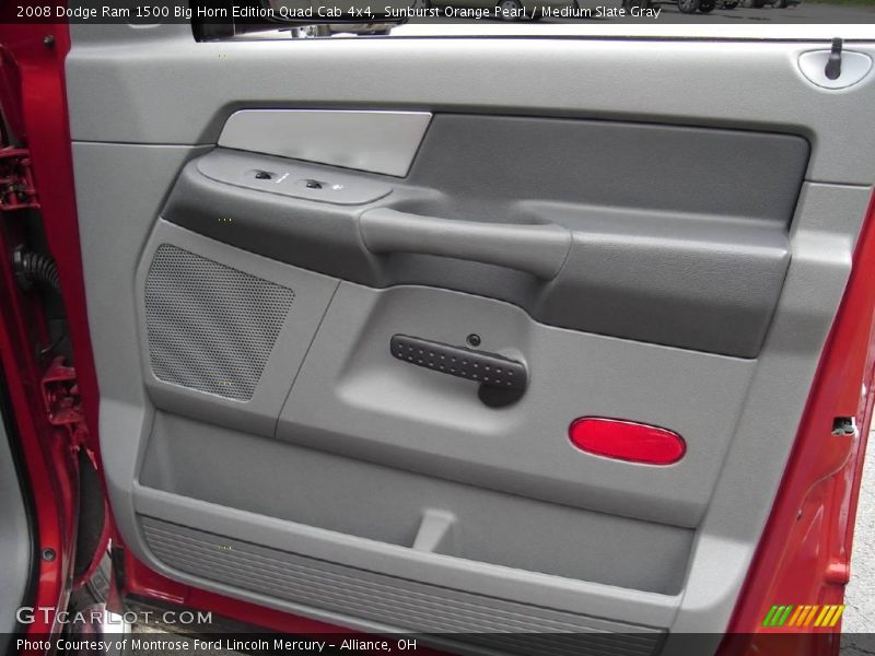 Sunburst Orange Pearl / Medium Slate Gray 2008 Dodge Ram 1500 Big Horn Edition Quad Cab 4x4
