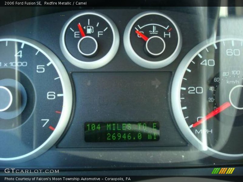 Redfire Metallic / Camel 2006 Ford Fusion SE