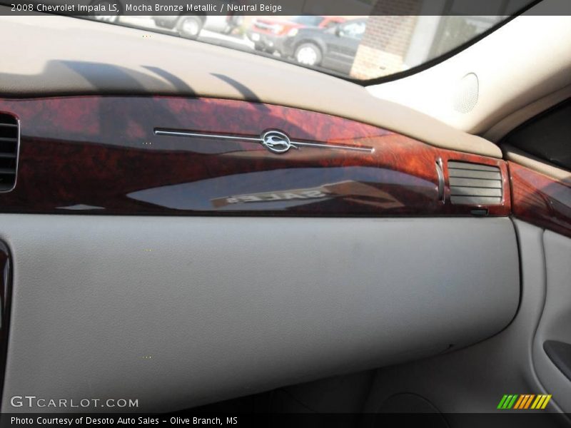 Mocha Bronze Metallic / Neutral Beige 2008 Chevrolet Impala LS