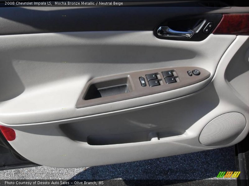 Mocha Bronze Metallic / Neutral Beige 2008 Chevrolet Impala LS