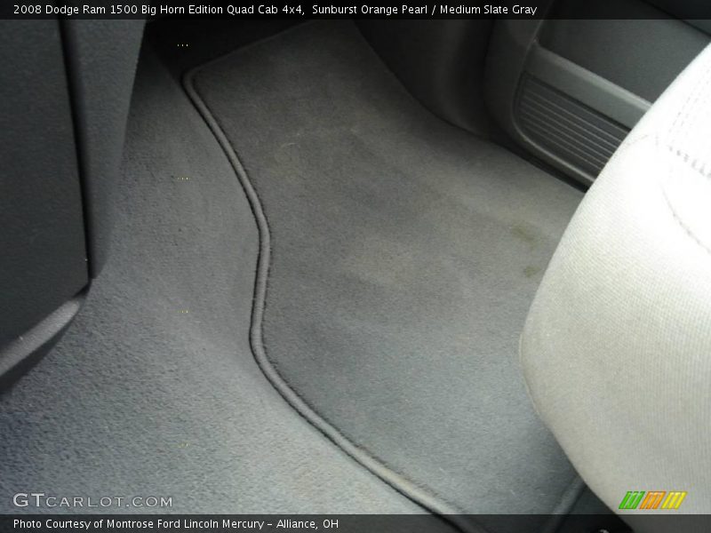 Sunburst Orange Pearl / Medium Slate Gray 2008 Dodge Ram 1500 Big Horn Edition Quad Cab 4x4