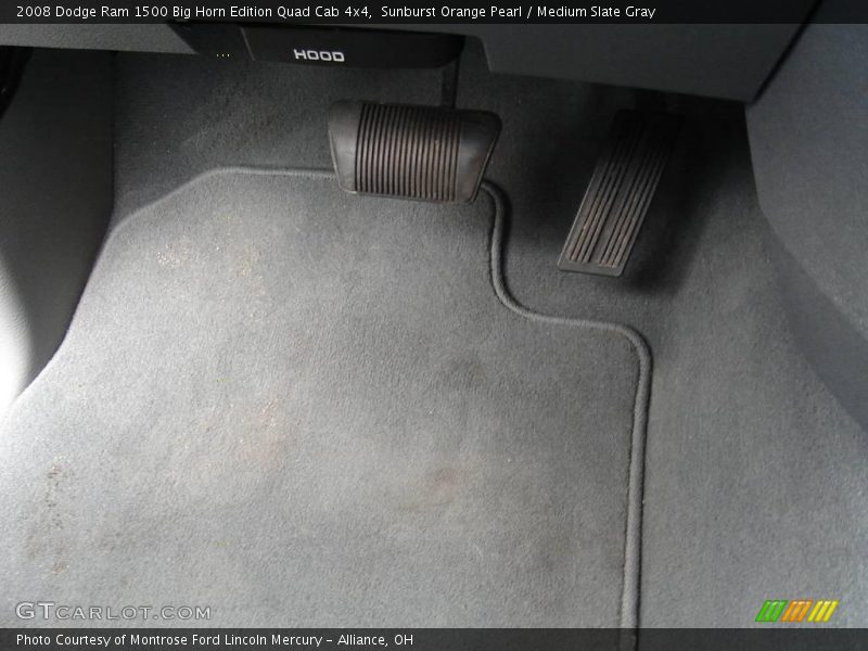 Sunburst Orange Pearl / Medium Slate Gray 2008 Dodge Ram 1500 Big Horn Edition Quad Cab 4x4