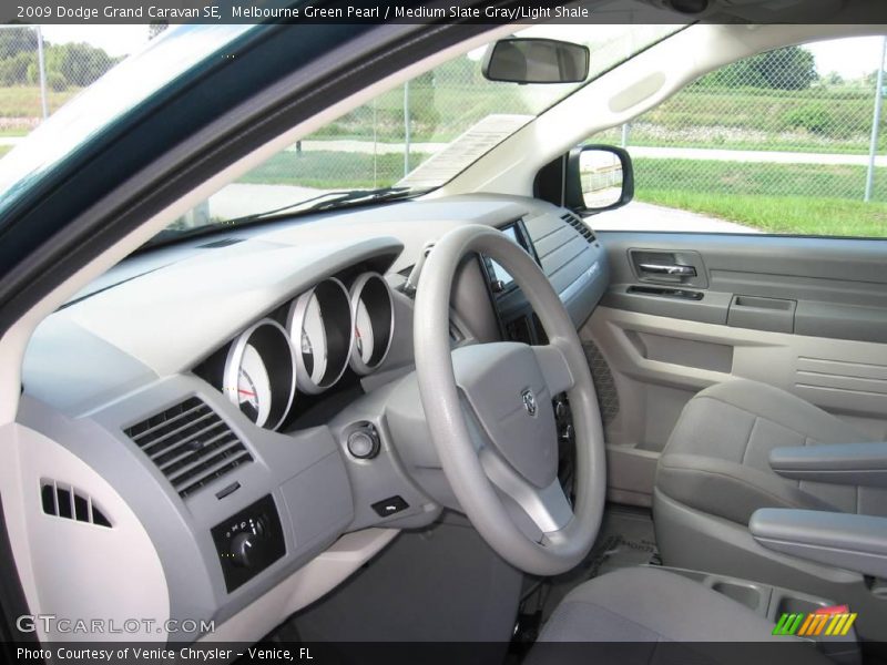 Melbourne Green Pearl / Medium Slate Gray/Light Shale 2009 Dodge Grand Caravan SE