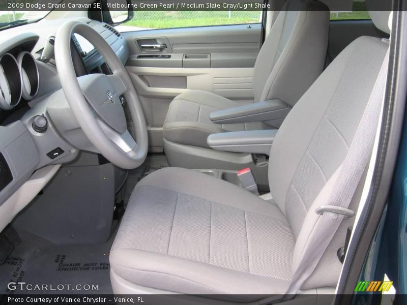 Melbourne Green Pearl / Medium Slate Gray/Light Shale 2009 Dodge Grand Caravan SE