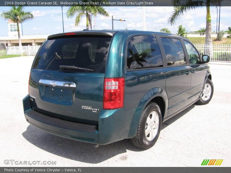 Melbourne Green Pearl / Medium Slate Gray/Light Shale 2009 Dodge Grand Caravan SE