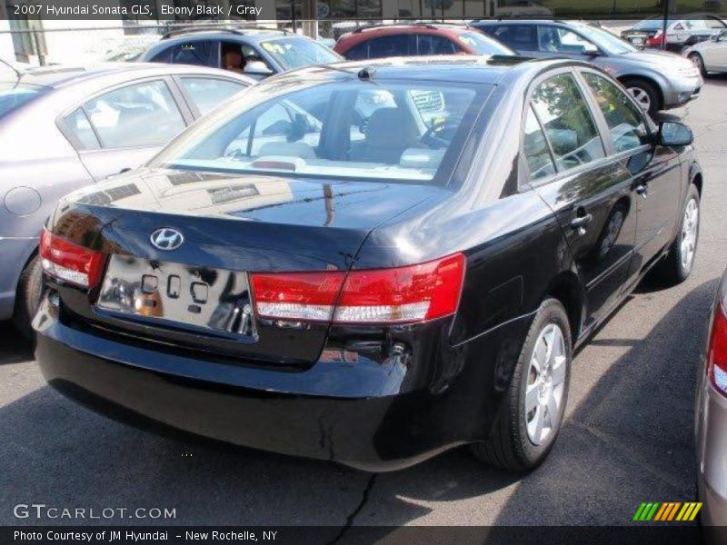 Ebony Black / Gray 2007 Hyundai Sonata GLS