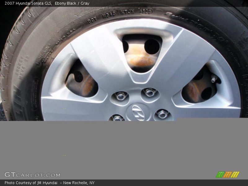 Ebony Black / Gray 2007 Hyundai Sonata GLS