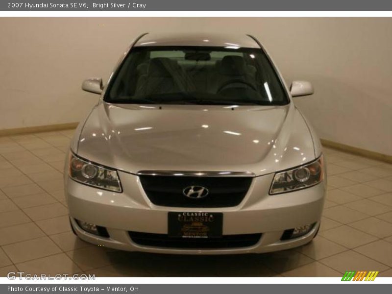 Bright Silver / Gray 2007 Hyundai Sonata SE V6