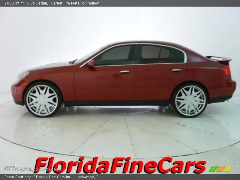 Garnet Fire Metallic / Willow 2003 Infiniti G 35 Sedan
