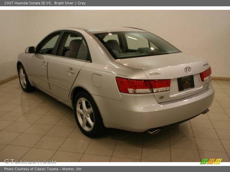 Bright Silver / Gray 2007 Hyundai Sonata SE V6